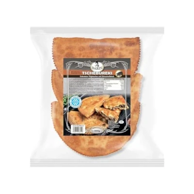 Abbildung von BARIN Tschebureki gebraten mit Schweinefleisch, 500 g TK, hausgemachte knusprige Teigtaschen Fleisch,