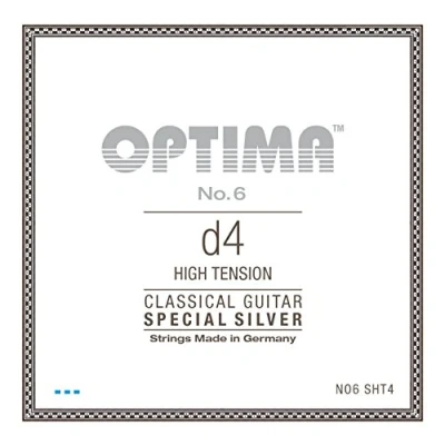 Abbildung von Klassikgitarre Saiten No. 6 Special Silver Einzelsaite D4w versilbert high NO6.SHT4
