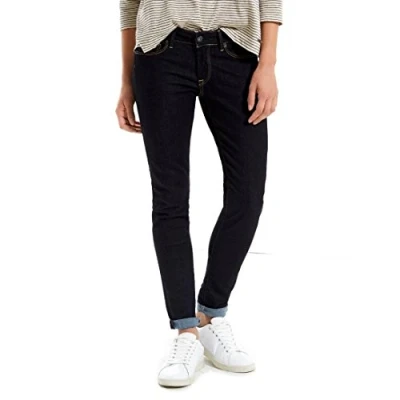 Abbildung von Pepe Jeans Damen Soho Skinny Jeans, 10Oz Rinse Plus, 25W / 32L