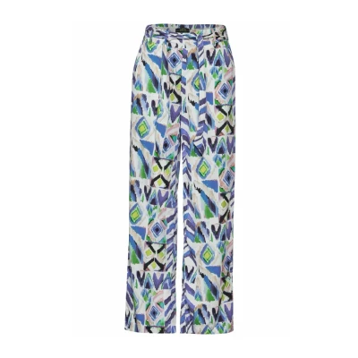 Abbildung von Cecil Multicolor Print Stoffhose, Damen, Größe: Large, Weiß