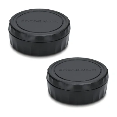Abbildung von JJC Gehäusedeckel + Objektivdeckel (hinten) für Canon EOS DSLR Kameras und EF/EF S Mount Objektiv (2 Sets)