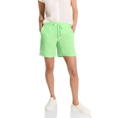 Abbildung von CECIL Damen B377752 Musselin Shorts, Matcha Lime, M