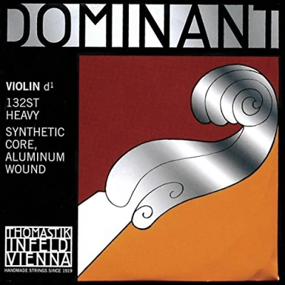 Abbildung von Thomastik Einzelsaite für 4/4 Violine Dominant D Saite Kunststoffkern, Alu. umsponnen, stark