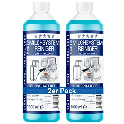 Abbildung von 2x 1000ml Milchsystemreiniger Konzentrat für Kaffeevollautomat, Milchschäumer, Milchschaumreiniger, Milchreiniger, Universal alle Hersteller