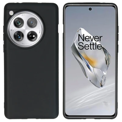 Abbildung von OnePlus 12 Hülle Silikon iMoshion Soft Case/Backcover Handyhülle Schwarz