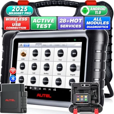 Abbildung von Autel MaxiCOM MK808BT PRO: Android 11, 2024, Aktualisiert von MK808BT/ MK808S/ MK808/ MaxiCheck MX808, Bidirektionales Steuerungs Scan Tool, Aktive Tests, Alle Systeme, 28+ Dienste, Arbeit mit BT506