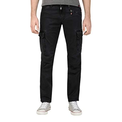 Abbildung von Timezone Bentz Jeans Slim Fit, Herren, Größe: 33x32, Schwarz