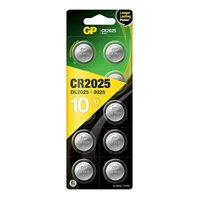 Abbildung von GP Batteries Lithium Knopfzelle CR2025, 3V, 10 Stück