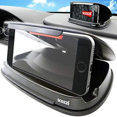 Abbildung von scozzi Handyhalterung Auto Armaturenbrett rutschfest Handy KFZ Halterung Halter universal zB kompatibel mit Samsung S24 S23 S22 S21 A55 A54 A35 für iPhone 15 14 13 12 11 XR FE Plus Ultra Mini Lite Pro