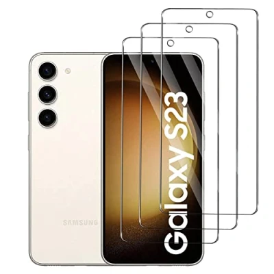 Abbildung von Yunleqin Schutzfolie für Samsung Galaxy S23 5G [3 Stück] Anti Reflex MATT Entspiegelnd, Hoher Härtegrad, Schutz vor Kratzer/Folie, Displayschutz, Displayschutzfolie,