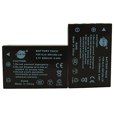 Abbildung von DSTE Ersatzakku für Kodak KLIC 5001 EasyShare P880 Z730 Z7590 Z760 DX6490 DX7440 DX7590 DX7630 P850 730 P712 SANYO Xacti DMX WH1 VPC HD2000 HD1010 FH11