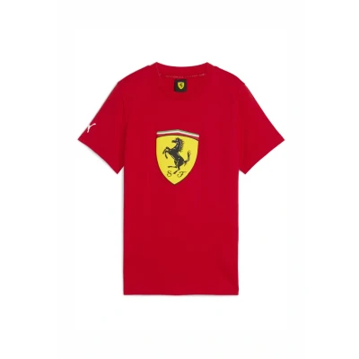 Abbildung von Puma Scuderia Ferrari BIG Shield Tshirt print für Kinder, Größe: 110, Rosso corsa