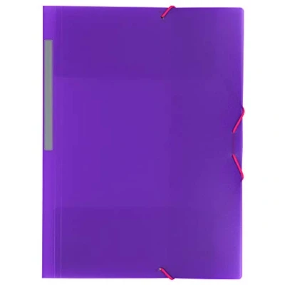 Abbildung von Grafoplás 04801235 carpeta mit Gummizug, 3 Klappen und Violett, A4