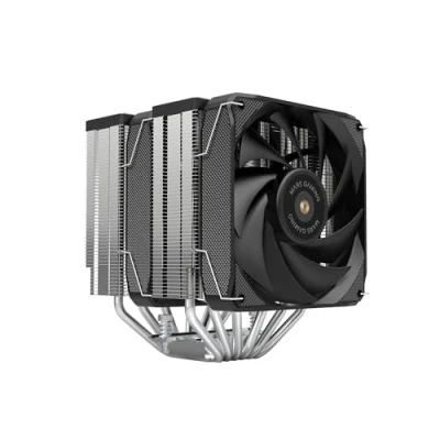 Abbildung von MARSGAMING MCPU XU6, CPU Kühler Doppelturm, TDP 350W, 2x Hybridflügel Lüfter und Hyperbalanciertes Kupfer FDB Lager, 6 Heatpipes mit HCT ULTRA Technologie, Universeller Multisocket, Schwarz