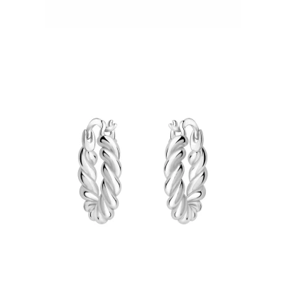 Abbildung von Sofia Milani Creolen Croissant Ohrringe, Damen, Größe: One Size, Silver