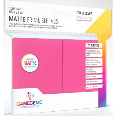 Abbildung von Gamegenic Sammelkarte Matte Prime Sleeves Standard Size (100) Pink