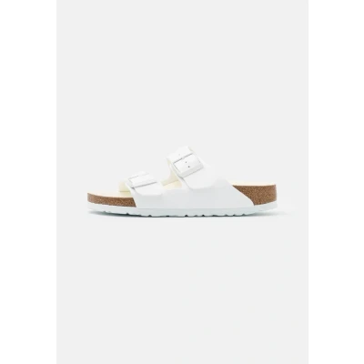 Abbildung von Birkenstock Arizona BF Triples Narrow Hausschuh, Damen, Größe: 46, White Schuhe