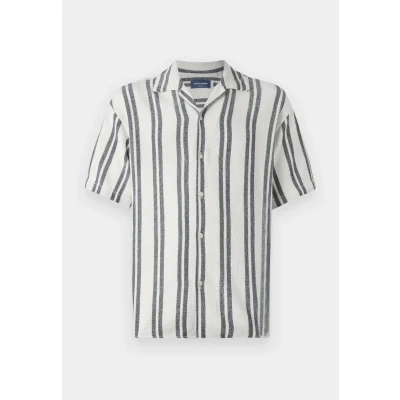 Abbildung von Jack &amp; Jones Jorcoba Stripe Resort Hemd, Herren, Größe: XL, Antique white