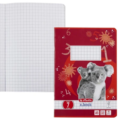 Abbildung von Herlitz Heft A5 Lineatur 07, holzfreies Papier, kariert, 80 g/m², 7 x mm, 32 Blatt, weiß