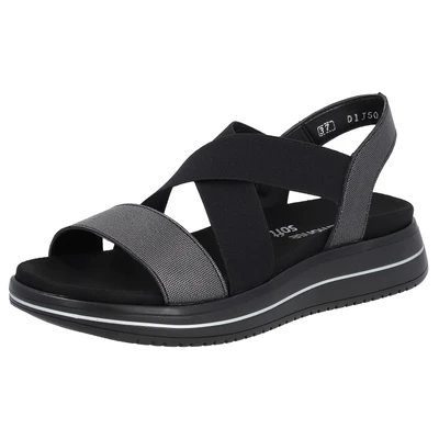 Abbildung von Remonte Damen D1J50 Sandale, Nero/schwarz / 02, 42 EU