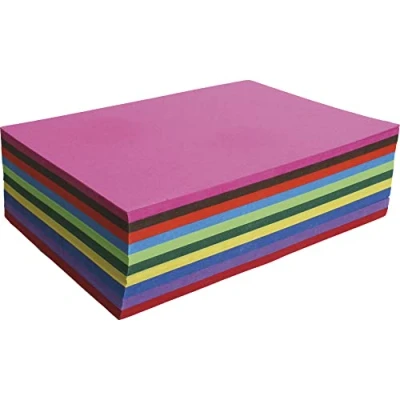 Abbildung von Clairefontaine 456499C Packung mit 25 Bögen Fotokarton, 50x70cm, 270g, 1 Pack, Farbig sortiert