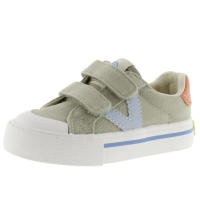 Abbildung von Victoria Shoes Basket À Scratch Lauflernschuh für Kinder, Größe: 26, Kaki Schuhe