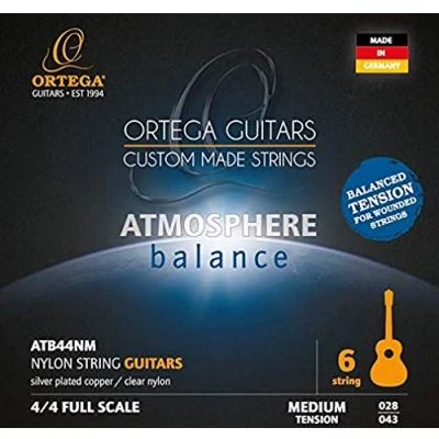Abbildung von ORTEGA Atmosphere Balance Series Nylon String Set Medium Tension (ATB44NM)
