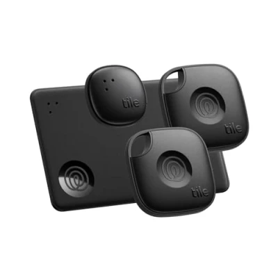 Abbildung von Tile by Life360 Essentials (2024) Bluetooth Tracker &amp; Gegenstandsfinder für Schlüssel, Geldbörsen, Fernbedienungen mehr, Finden Sie Ihre Sachen, iOS Android kompatibel, 4er Pack