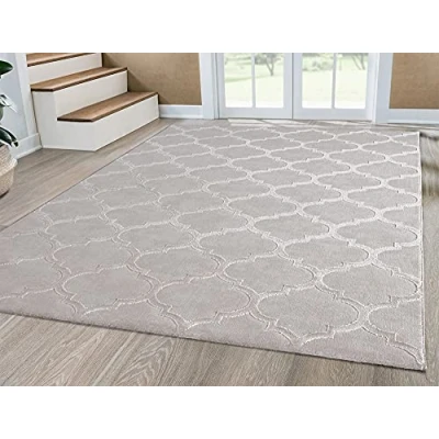 Abbildung von Mia&#039;s Teppiche Anna Wohnzimmer Teppich, Kurzflor, Beige, 080x300 cm