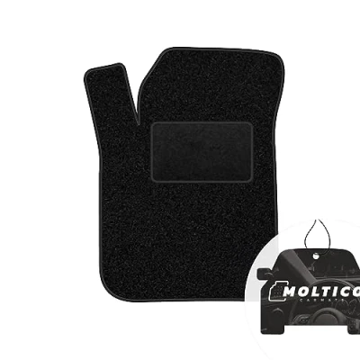 Abbildung von moto MOLTICO Fahrer Fußmatte Auto Velours Fahrerseite Autoteppiche Schwarz Fahrermatte 1 teilig passend für Chrysler 300C 2005 2010