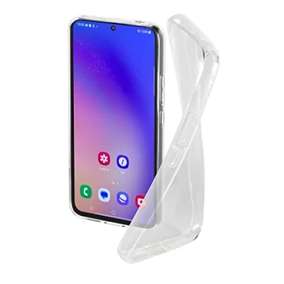 Abbildung von Hama Handyhülle für Samsung Galaxy A54 5G „Crystal Clear“ (durchsichtige Hülle aus TPU, Flexible Schutzhülle, Handyschutz mit Anti Rutsch Oberfläche) transparent