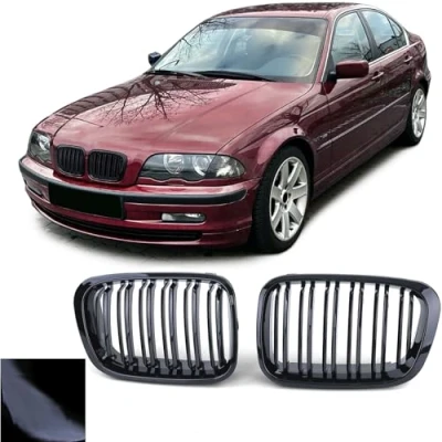 Abbildung von Sport Kühlergrill Doppelsteg Performance Glanz passend für BMW 3er E46 98 01