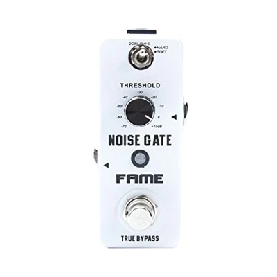 Abbildung von Fame LEF 319 Noise Gate, Effektgerät für Gitarren, Hard und Soft Mode, Threshold Regler, True Bypass, kompaktes Design