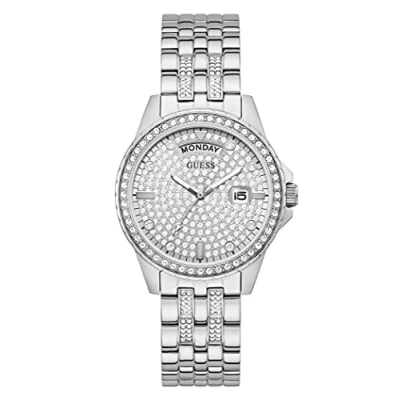 Abbildung von Guess Quarzuhr Amen Armbanduhr Damenuhr GW0254L1 Ø37mm Silbern Edelstahl Analog