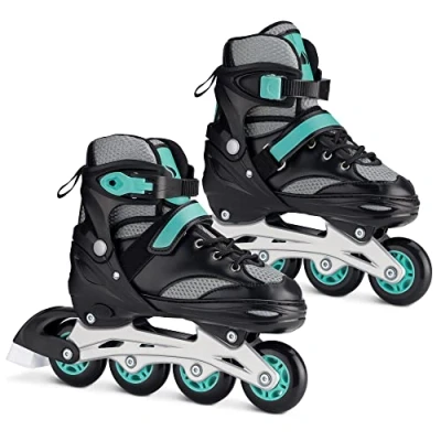 Abbildung von Navaris Inlineskates Inline Skates Inliner Rollerblades größenverstellbar Größe L EU 39 42, (1 St)
