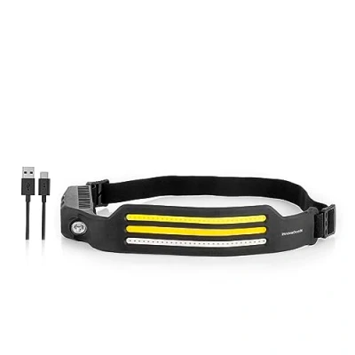 Abbildung von InnovaGoods Unisex Erwachsene 8435527825560 Stirnlampe, Schwarz, 31 x 4 2,3 cm