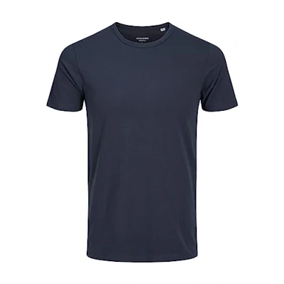 Abbildung von JACK &amp; JONES Herren T Shirt 12058529 Basic O Neck Tee, Blau (NAVY BLUE 19 4024 TCX), S / 48