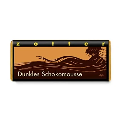 Abbildung von Zotter Bitterschokolade mit dunklem Schokomousse, handgeschöpft (70 g) Bio