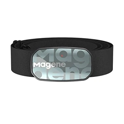 Abbildung von Magene H603 Pulsmesser Brustgurt HRM Fitness Tracker IP67 wasserdichte Unterstützung Bluetooth 4.2 und ANT+, Kompatibel Wahoo, Zwift, Strava, Elite HRV Weiß