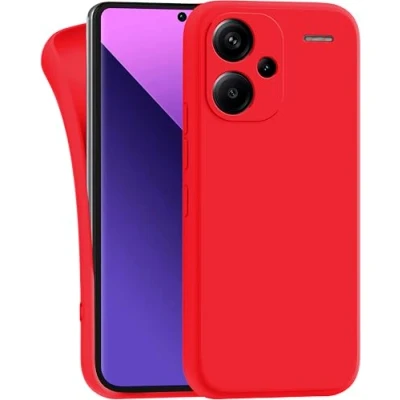 Abbildung von MyGadget Hülle kompatibel mit Xiaomi Redmi Note 13 Pro Plus 5G robuste Handyhülle TPU Case Slim Silikonhülle Back Cover Kratzfest Schutzhülle Matt Rot
