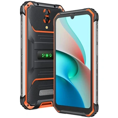 Abbildung von Blackview BV7200 Outdoor Handy ohne Vertrag, 50MP Dual Kamera, Helio G85 6GB+128GB, IP68 Android 12 Robust Smartphone, 6.1&#039;&#039; HD+ Display, Box Lautsprecher, Handschuh Modus, 5180mAh Akku, NFC Orange
