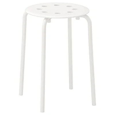 Abbildung von Ikea Hocker, weiß