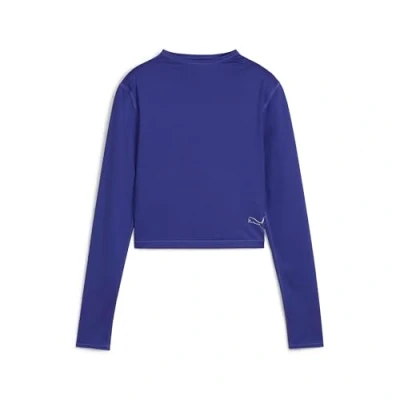 Abbildung von Puma Intergalactic TOP Langarmshirt, Damen, Größe: Medium, Lapis lazuli
