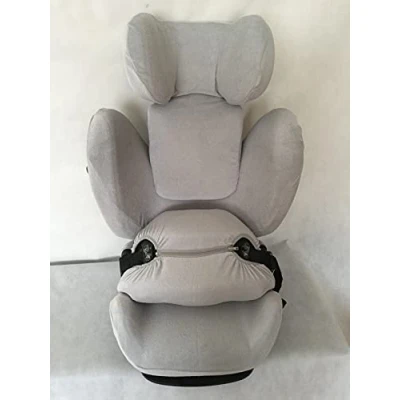 Abbildung von Sommerbezug Schonbezug für Cybex Pallas G I Size Frottee 100% Baumwolle hellgrau