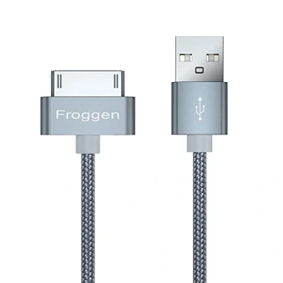 Abbildung von Froggen USB Ladekabel 30 Pin Kabel Datenkabel Synchronisieren ​Nylon kompatibel mit iPhone 4 4s 3G 3GS für Pad 1 2 3 Pod