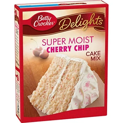 Abbildung von Betty Crocker Super Moist Cake Mix Cherry Chip, 1er Pack (1 x 432 g)