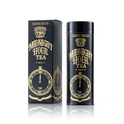 Abbildung von TWG Tea Midnight Hour Schwarzer Tee Zitronengras und Tropische Früchte Haute Couture Dose, 100G Geschenkset