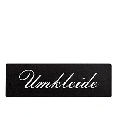 Abbildung von Homeyourself Umkleide Dekoschild Türschild schwarz zum kleben