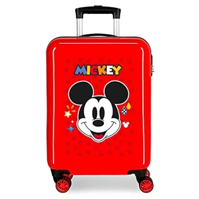 Abbildung von Disney Mickey Get Moving Cockpit Koffer, rot, 38 x 55 20 cm, ABS Kombinationsverschluss, 34 l, 2 kg, 4 Doppelrollen, Handgepäck, kabinenkoffer