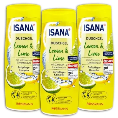 Abbildung von 3 er Pack ISANA Duschgel Lemon &amp; Lime x 300 ml